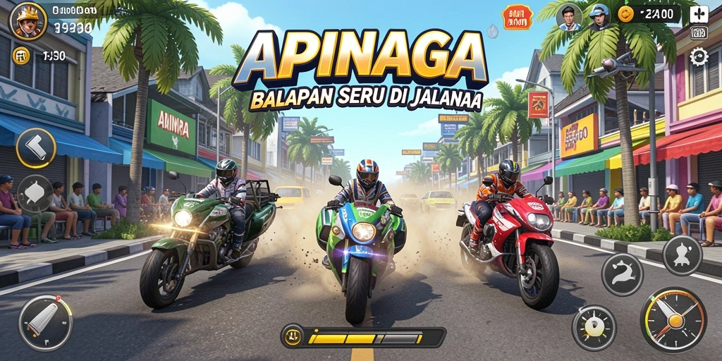 Tampilan gameplay epic dalam APINAGA yang menarik dan menantang.