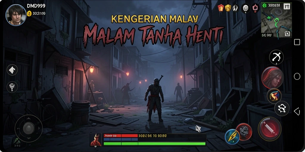 Screenshot gameplay menampilkan kegelapan dan ketegangan dari DMD999.