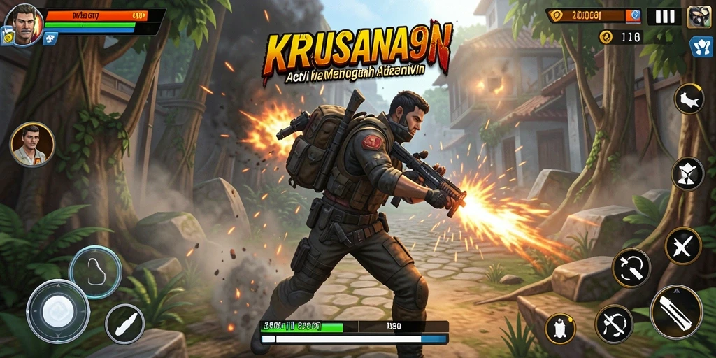 Tampilan menarik dari gameplay KRISNA96 yang penuh aksi.