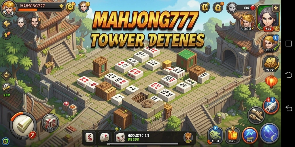 Tampilan gameplay menegangkan dalam permainan Tower Defense.